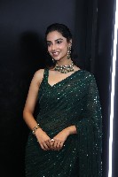 Meenakshi Chaudhary Black Saree Photos